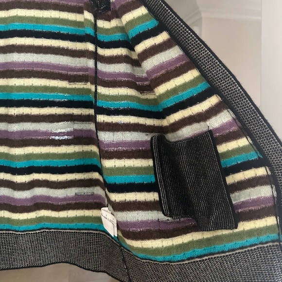 M by MISSONI - Multicolour Wool Knit Belted Sweater Vest - Size US 8 / IT 44 - Picture 10 of 16